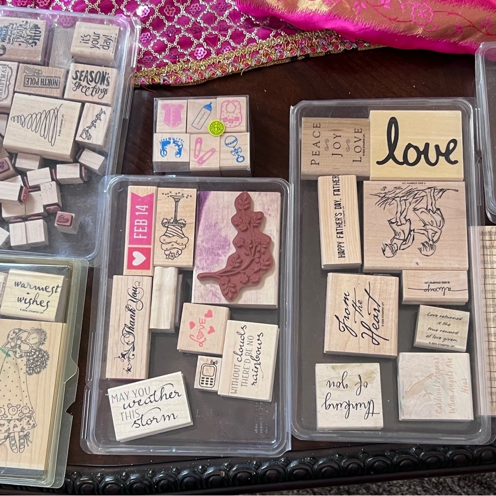 Massive kit-Assorted Ink Pads and rubber stamp Supplies - Picture 3 of 6